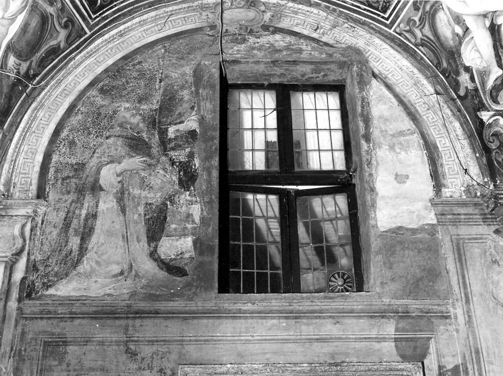 visione di San Domenico (dipinto, frammento) di Odazzi Giovanni (scuola) (prima metà sec. XVIII)