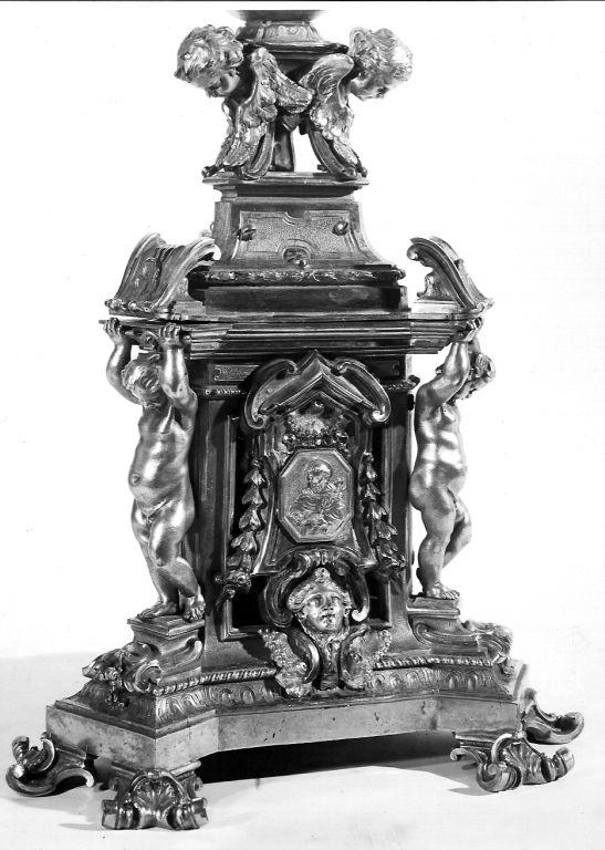 ostensorio - a raggiera - ambito romano (sec. XVIII)