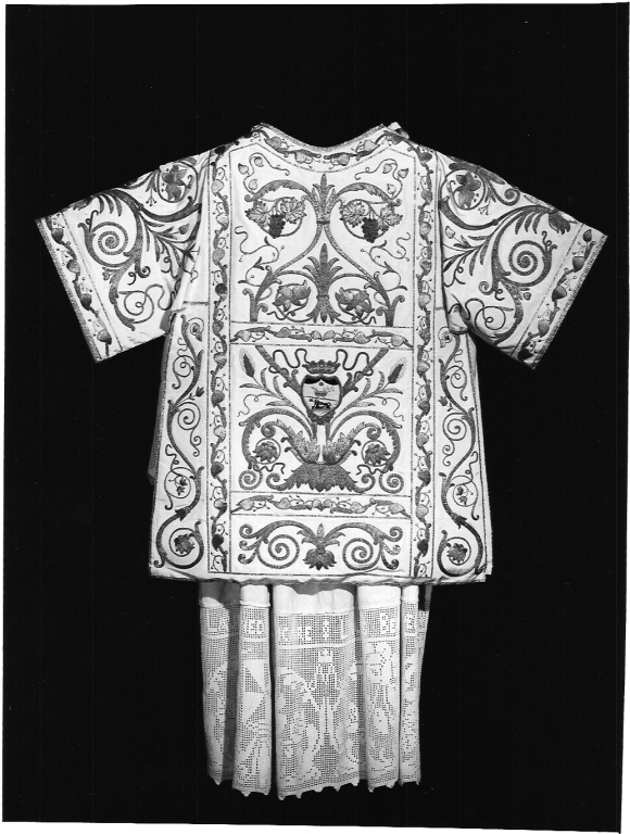 tunicella - manifattura romana (sec. XVIII, sec. XIX)