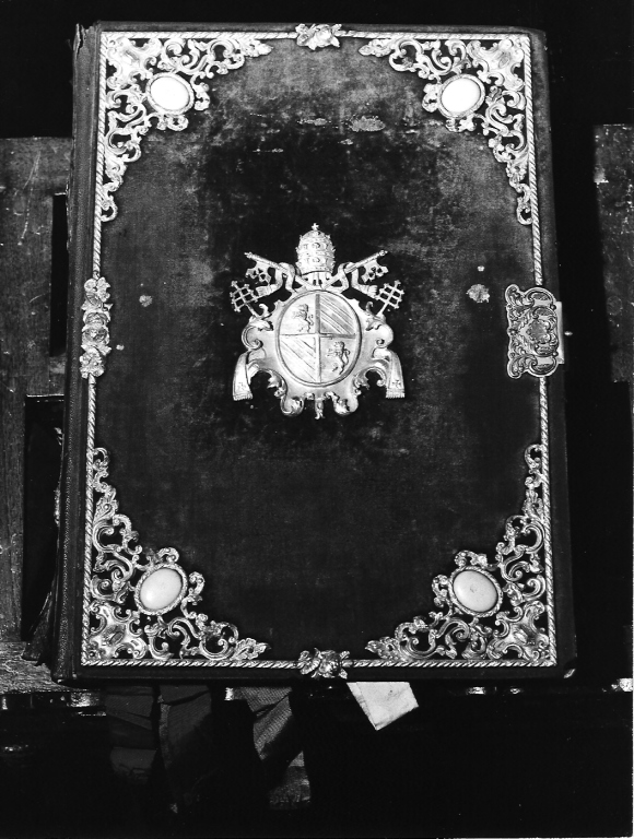 coperta di libro liturgico - bottega romana (sec. XIX)