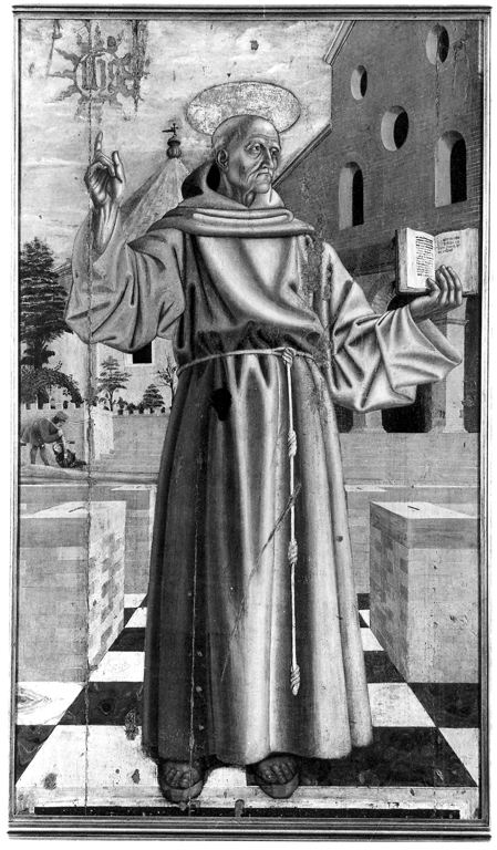 San Bernardino da Siena (dipinto) di Maestro di San Giovanni da Capestrano (sec. XV)