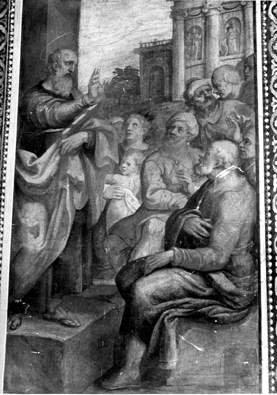 predica di San Pietro (dipinto) di Ricci Giovanni Battista (sec. XVII)