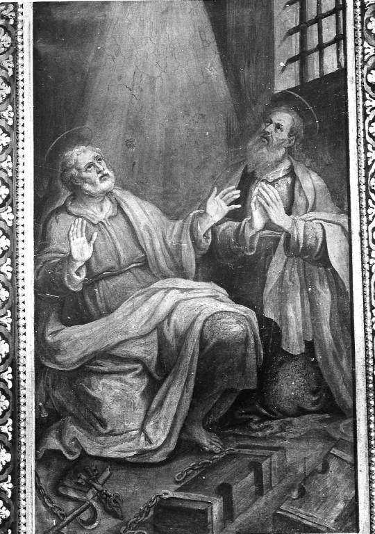 San Pietro e San Paolo in carcere (dipinto) di Ricci Giovanni Battista (sec. XVII)