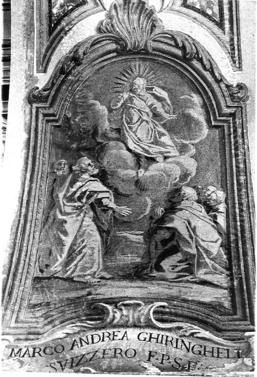 ascensione di Cristo (dipinto) - scuola romana (sec. XVIII)