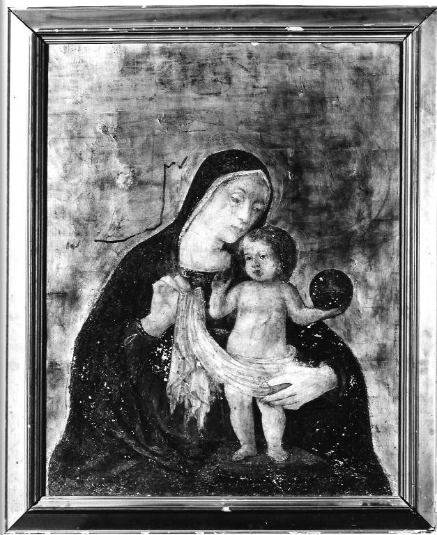 Madonna con Bambino benedicente (dipinto) - scuola romana (sec. XVI)