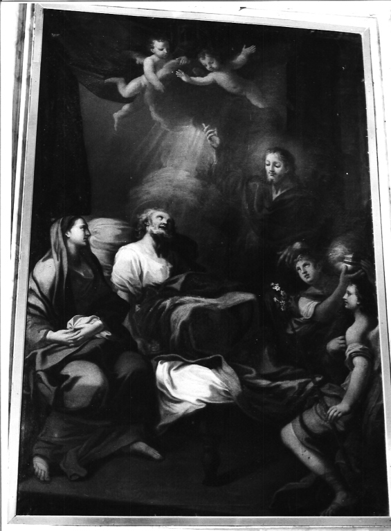 morte di San Giuseppe (dipinto) di Conca Giovanni (sec. XVIII)