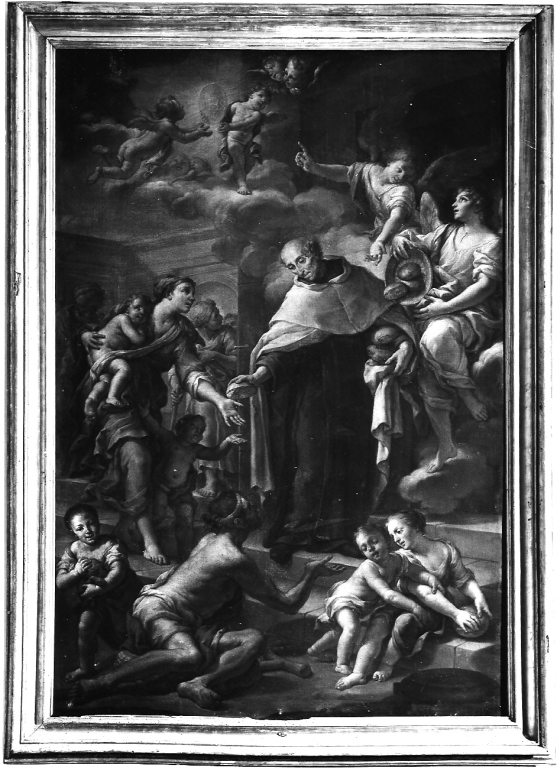elemosina del Venerabile Angelo Paoli (dipinto) di Ricciolini Niccolò (sec. XVIII)