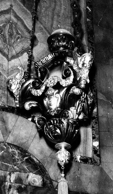 lampada pensile, serie - ambito italiano (inizio sec. XX)