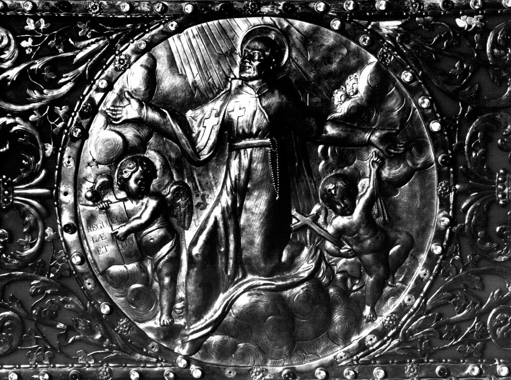 San Camillo in gloria (rilievo) di Valadier Luigi (sec. XVIII)