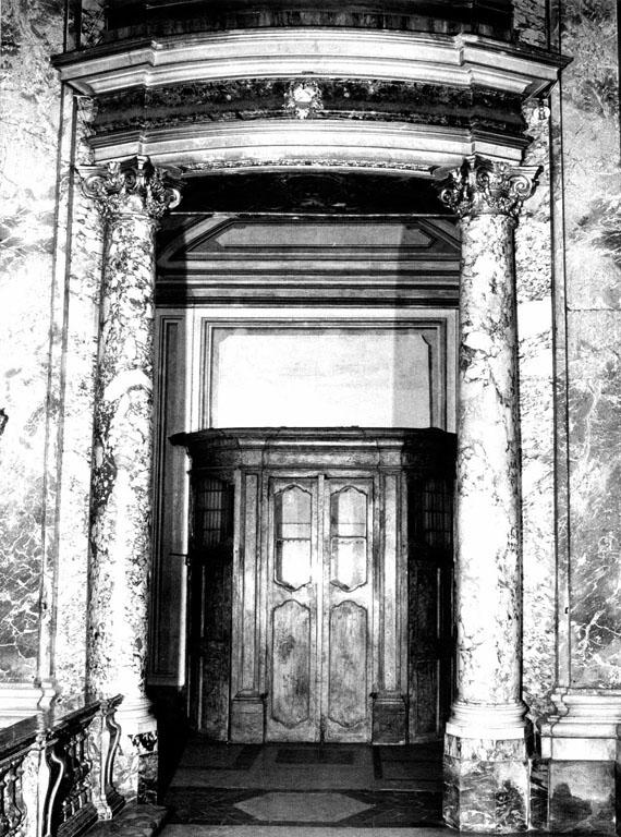 mostra di porta, serie - ambito romano (sec. XVIII)