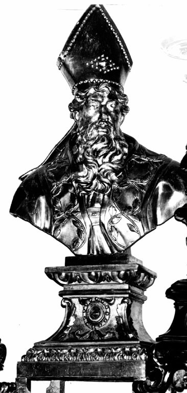 Sant'Agostino (reliquiario - a busto) - ambito italiano (sec. XVIII)