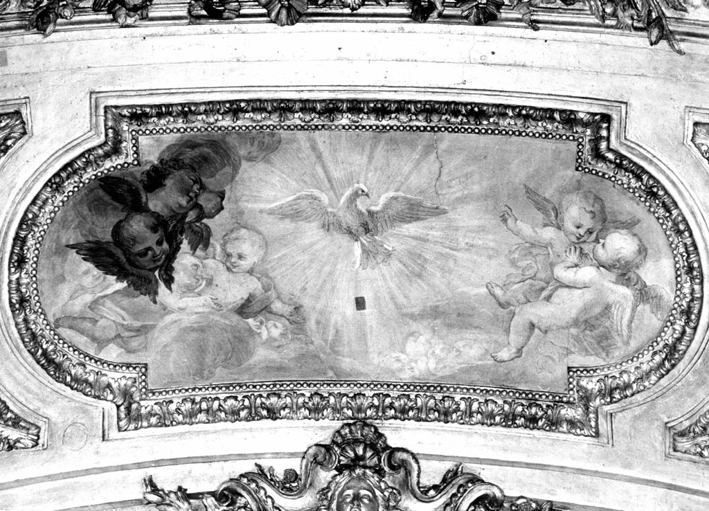 Angeli adoranti lo Spirito Santo (dipinto) di Orazi Andrea Antonio (attribuito) (sec. XVIII)