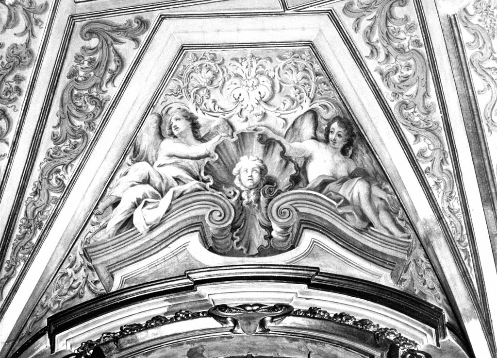 angeli e motivi decorativi (dipinto) di Cerruti Michelangelo (sec. XVIII)
