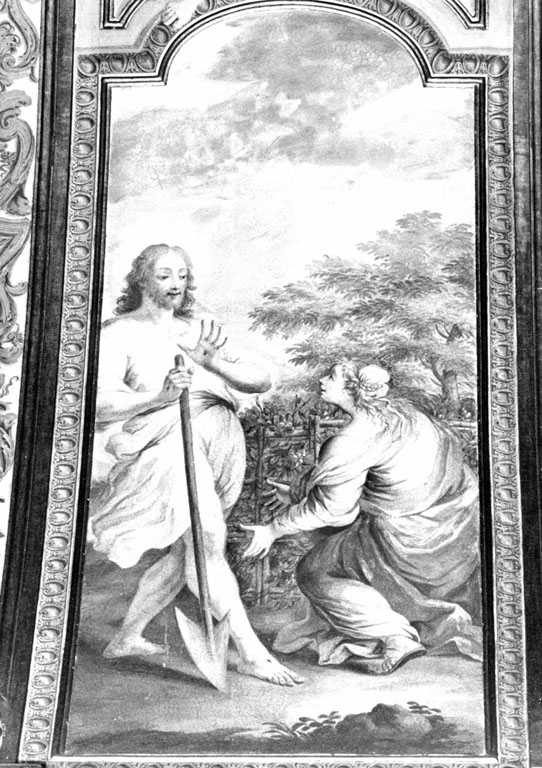 apparizione di Cristo risorto a Santa Maria Maddalena (dipinto) di Cerruti Michelangelo (sec. XVIII)