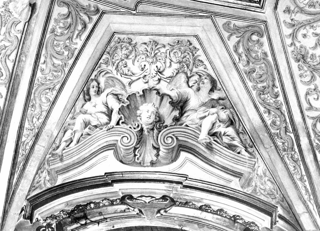 Angeli e motivi decorativi (dipinto) di Cerruti Michelangelo (sec. XVIII)
