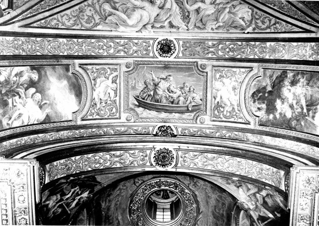 Angeli e motivi decorativi (dipinto) di Cerruti Michelangelo (sec. XVIII)