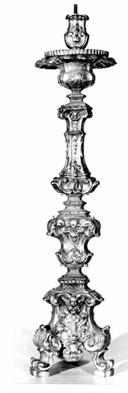 candeliere, serie - ambito romano (prima metà sec. XVIII)