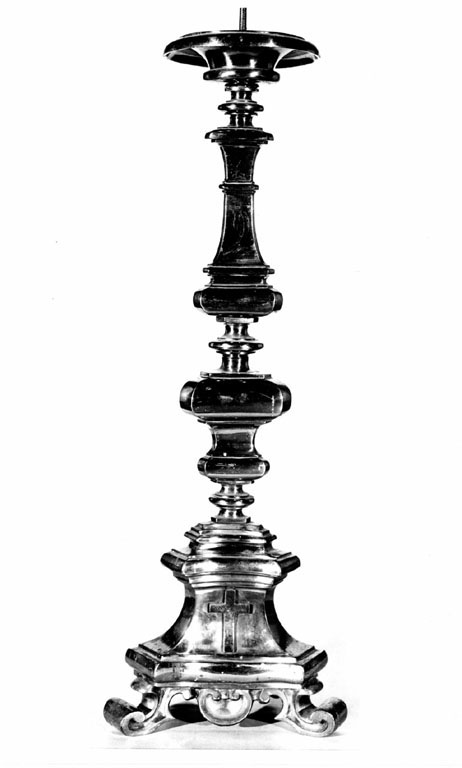 candeliere, serie - ambito romano (seconda metà sec. XVIII)