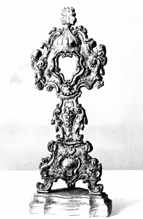 reliquiario - a ostensorio - ambito italiano (sec. XIX)