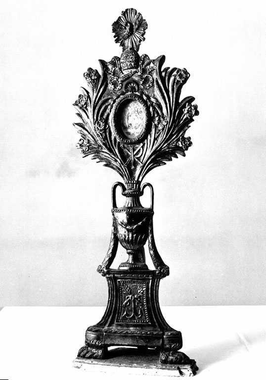 reliquiario - a ostensorio - ambito romano (fine sec. XVIII)
