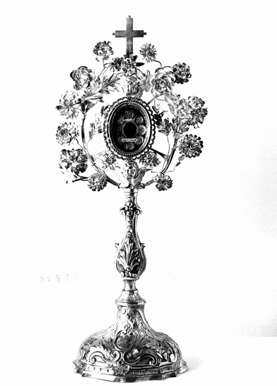 reliquiario - a ostensorio di Grazioli Giovacchino (attribuito) (seconda metà sec. XVIII)