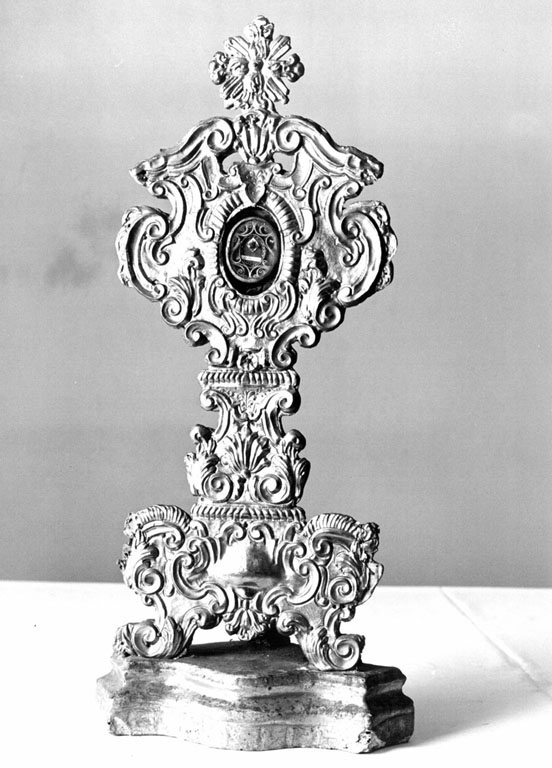 reliquiario - a ostensorio, serie - ambito italiano (sec. XVIII)