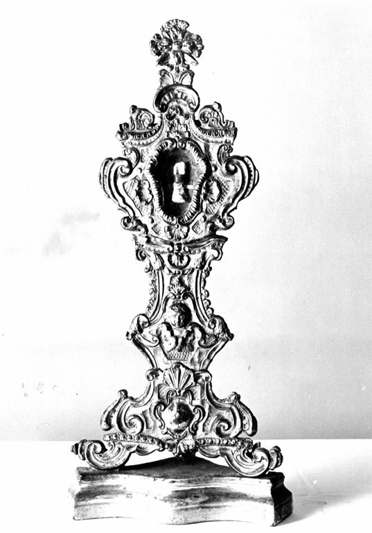 reliquiario - a ostensorio, serie - ambito romano (sec. XVIII)