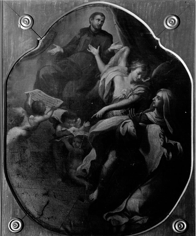 Visione di Santa Caterina de' Pazzi (dipinto) di Conca Sebastiano (scuola) (sec. XVIII)