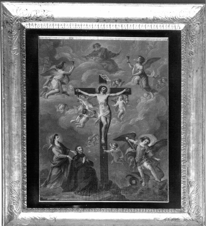 Crocifissione con san Camillo santa Maria Maddalena e san Michele Arcangelo (dipinto) - ambito italiano (metà sec. XVIII)