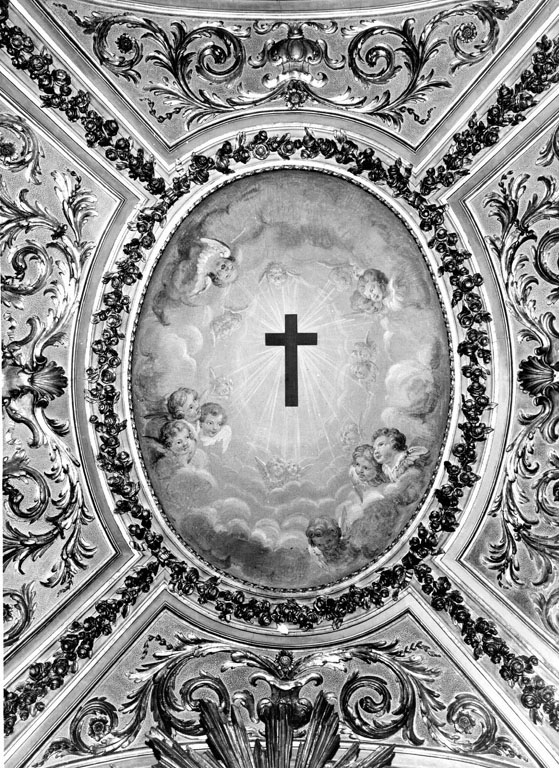 Croce camilliana in gloria (dipinto) - ambito romano (sec. XVIII)