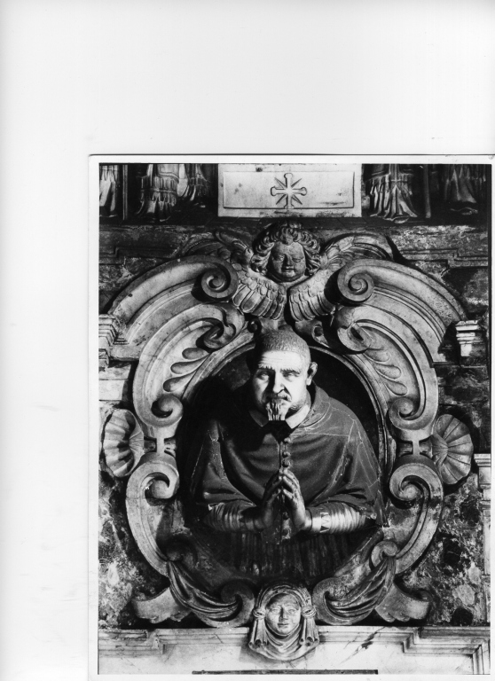 Ritratto del cardinale Sfondrati (rilievo) di Maderno Carlo (attribuito), Rainaldi Girolamo (sec. XVII)