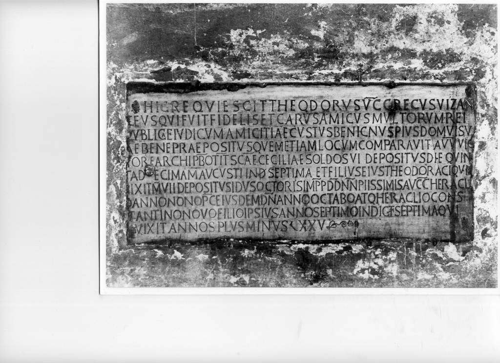 lapide - ambito romano (sec. VII)