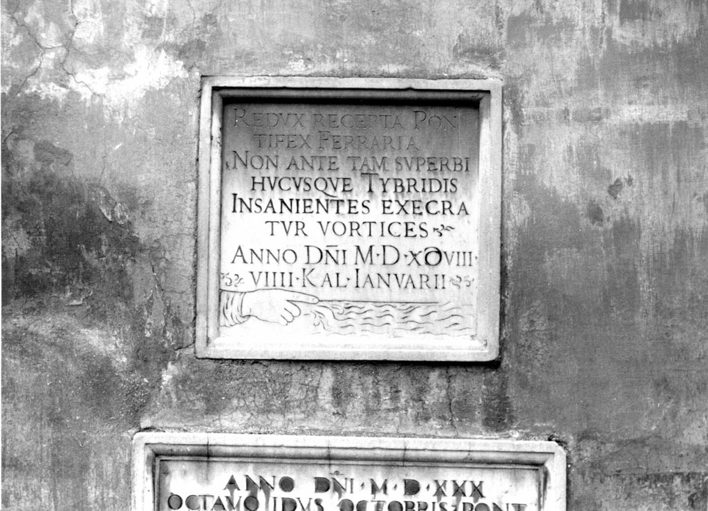 lapide - ambito romano (sec. XVI)