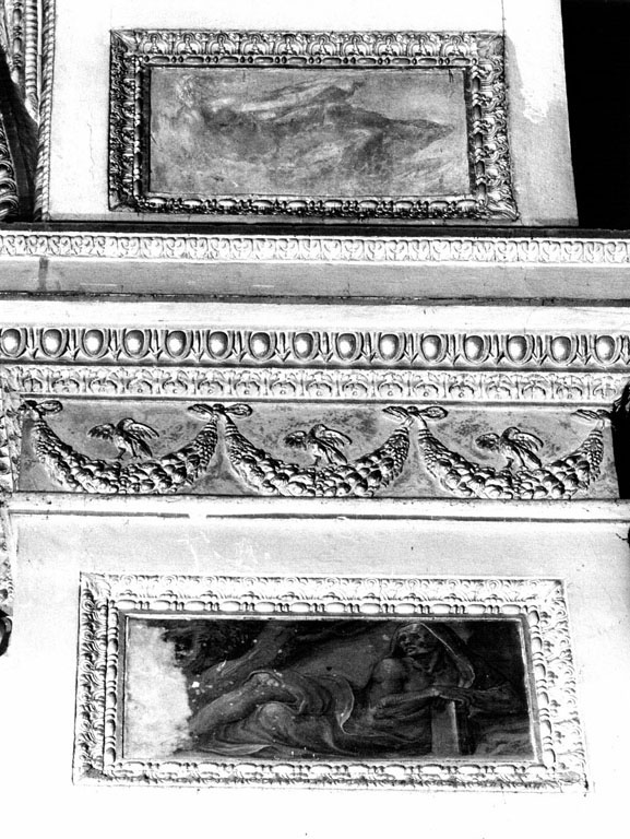 Profeta e figure allegoriche (dipinto, serie) di Muziano Girolamo detto Girolamo da Brescia (sec. XVI)