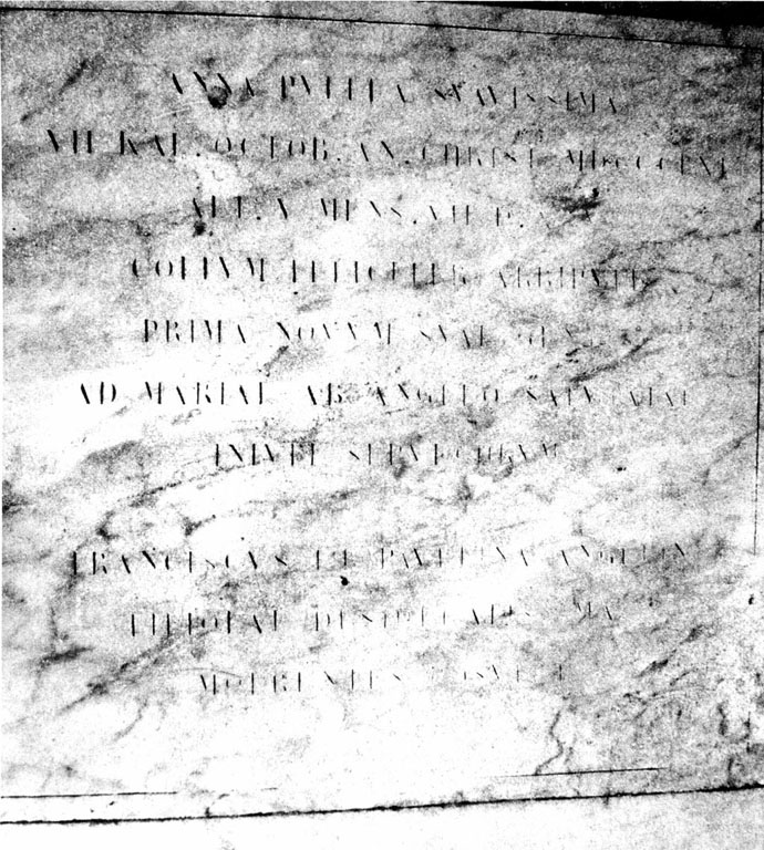 lapide tombale - ambito romano (sec. XIX)