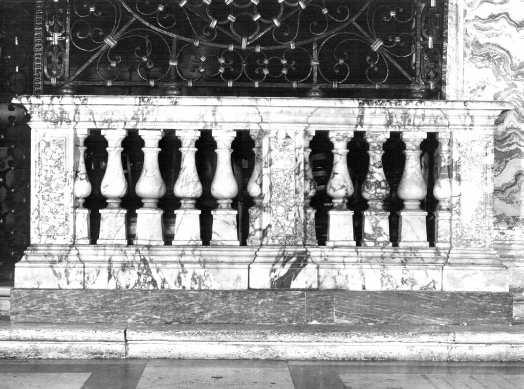 balaustrata di Maderno Carlo (attribuito) - ambito romano (inizio sec. XVII)