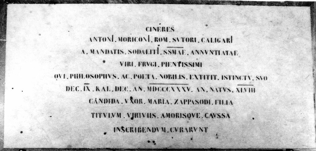 lapide - ambito romano (sec. XIX)