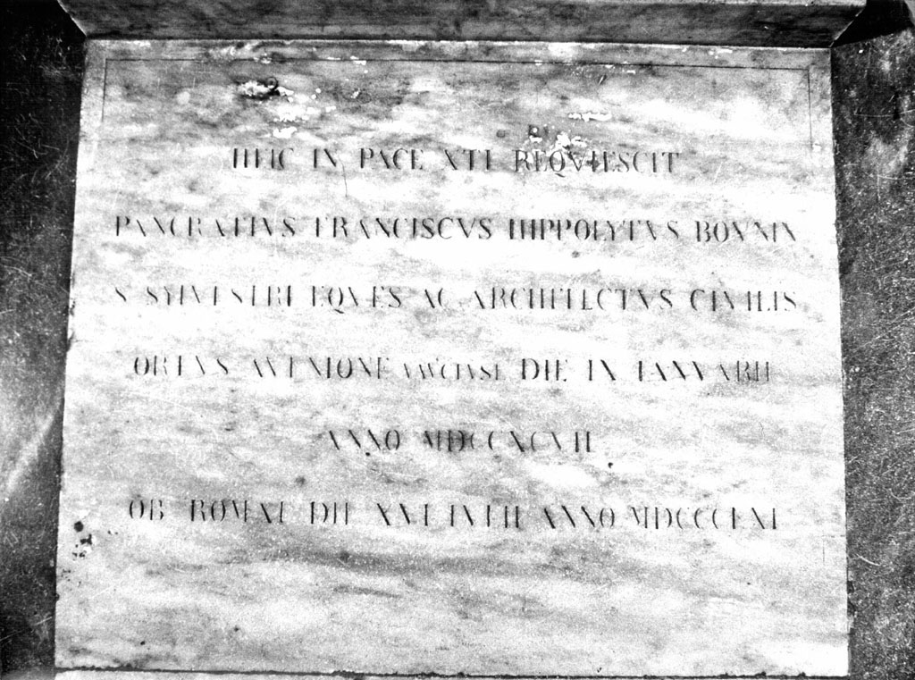 lapide tombale - ambito romano (sec. XIX)