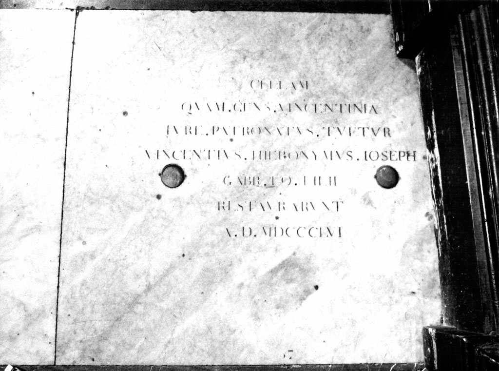 lapide commemorativa - ambito romano (sec. XIX)