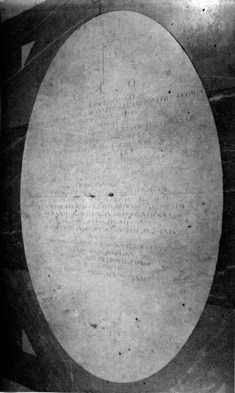 lapide tombale - ambito romano (sec. XIX)