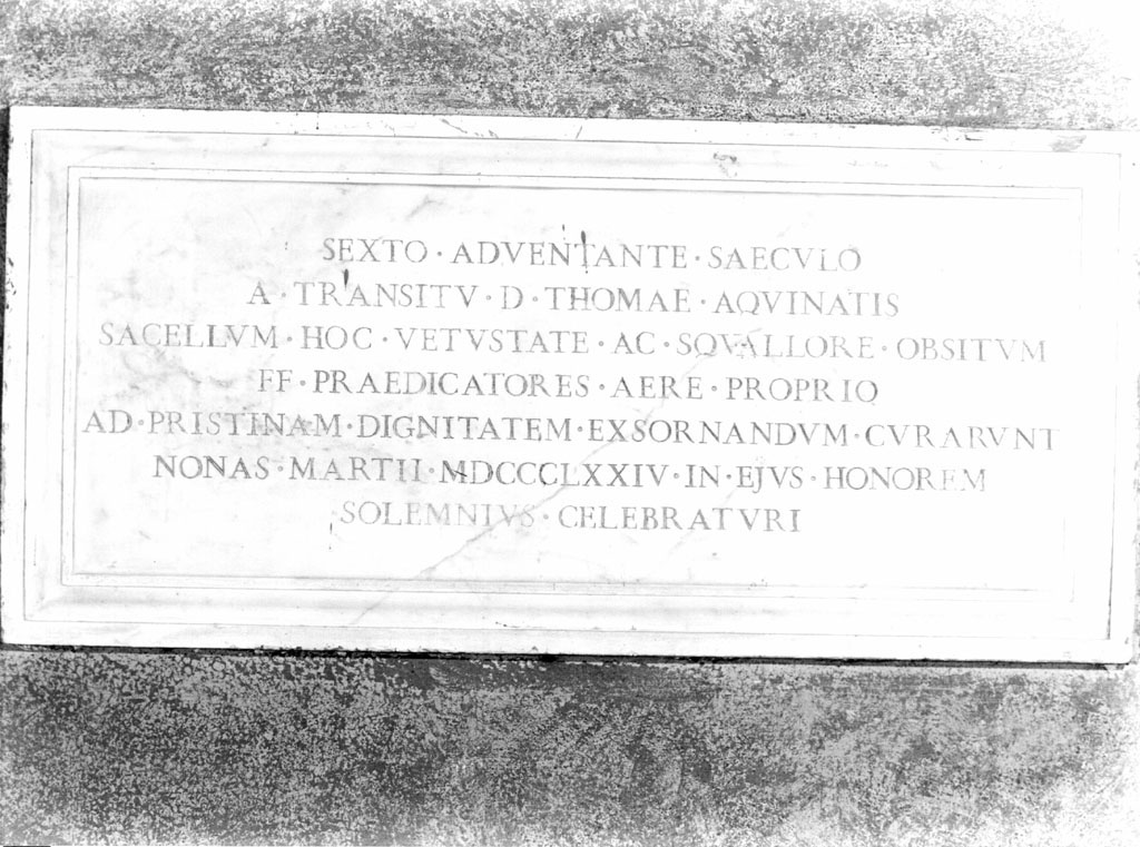 lapide - ambito romano (sec. XIX)