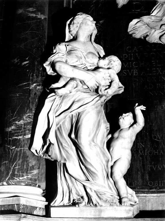 Carità (statua) di Carcani Filippo (sec. XVII)