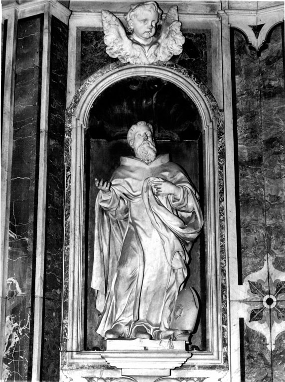 Sant'Alberto Magno vescovo di Ratisbona (statua) - ambito napoletano (sec. XVIII)