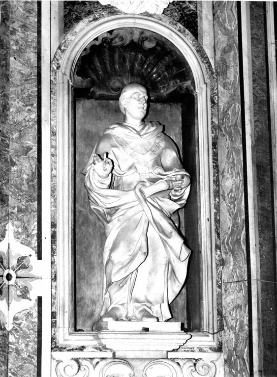 Sant'Andrea Franchi arcivescovo di Pistoia (statua) - ambito napoletano (sec. XVIII)