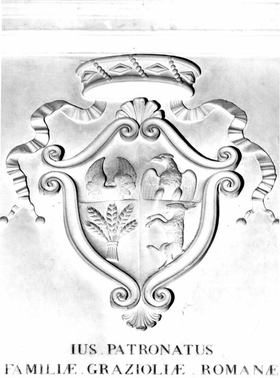 Stemma Grazioli (rilievo) - ambito romano (sec. XIX)