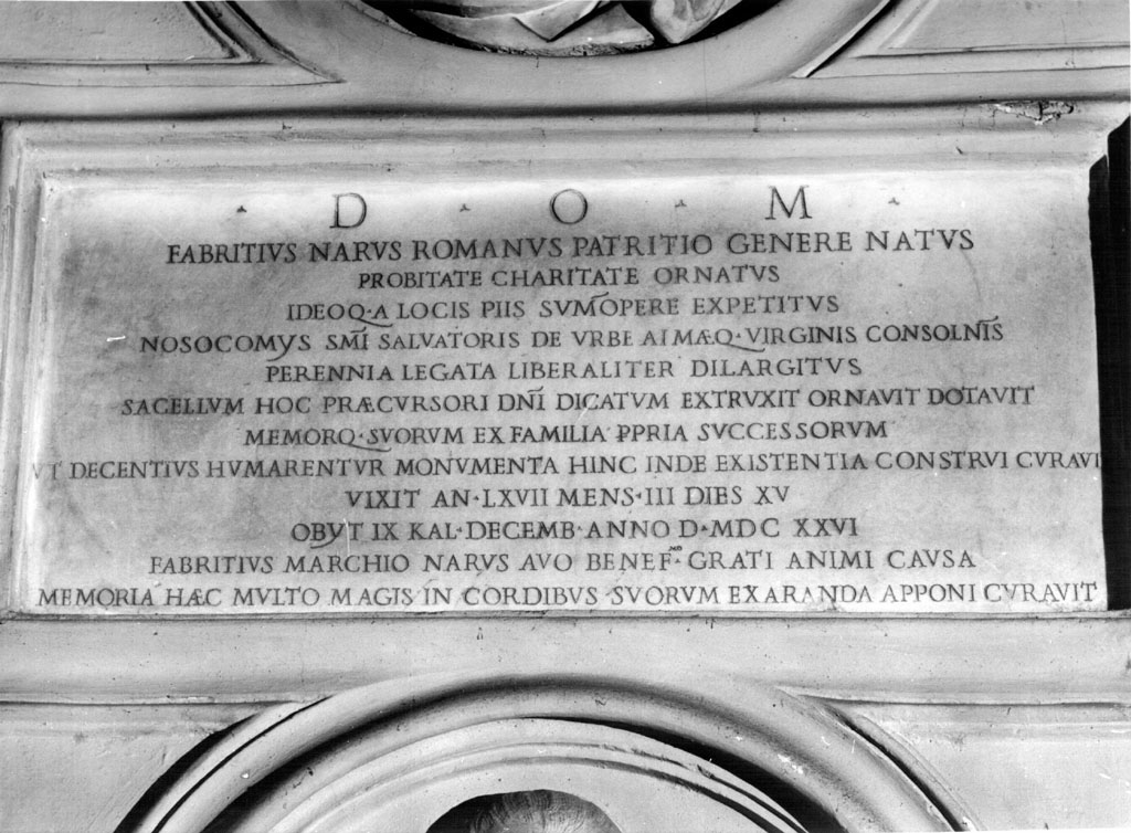cenotafio - ambito romano (sec. XVII)