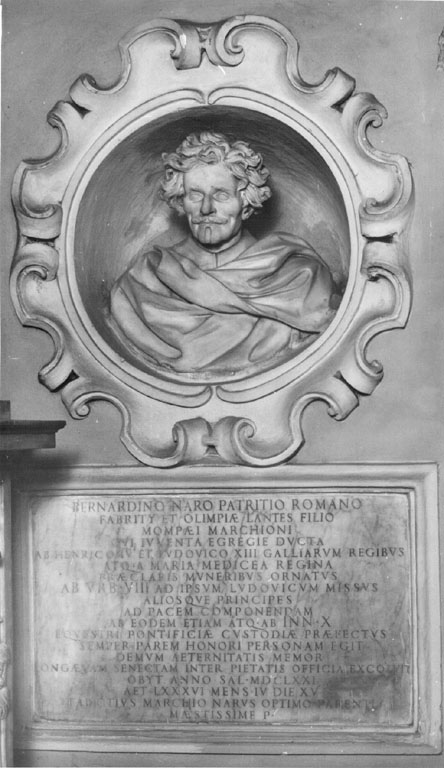 Ritratto di Bernardino Naro (busto) di Bernini Gian Lorenzo (attribuito) (sec. XVII)