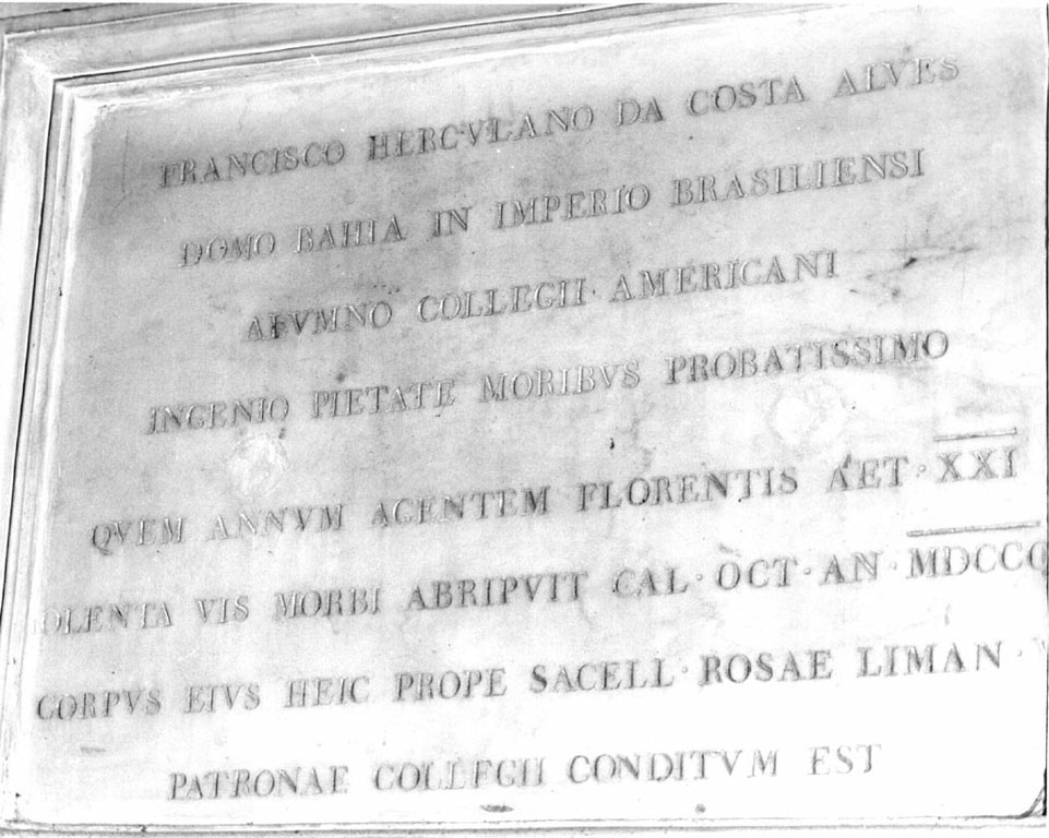 lapide tombale - ambito romano (sec. XIX)