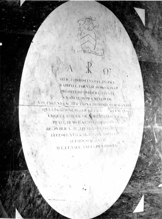 lapide tombale - ambito romano (sec. XIX)