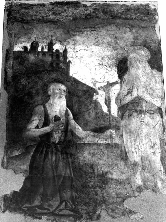 San Girolamo e sant'Onofrio (dipinto) di Aquili Antonio detto Antoniazzo Romano (e aiuti) (sec. XV)